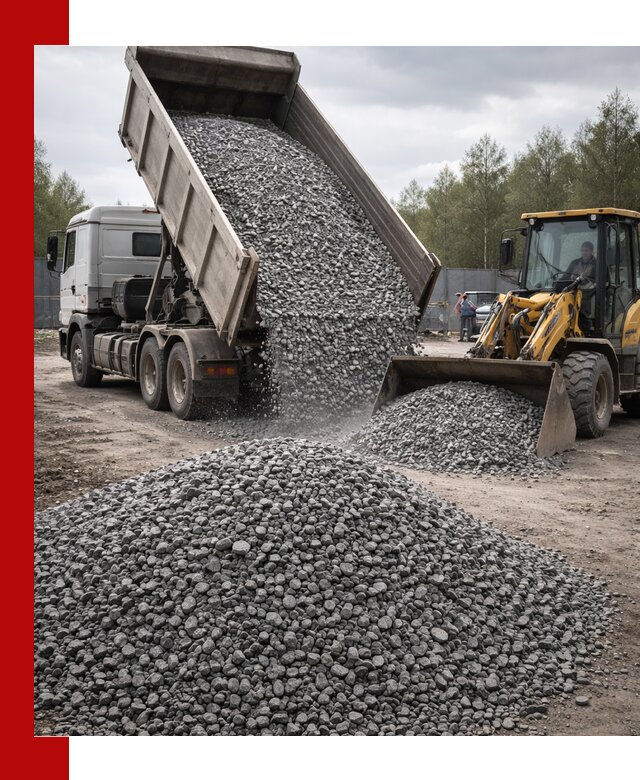 Доставка и продажа щебня гранитного в Ижевске