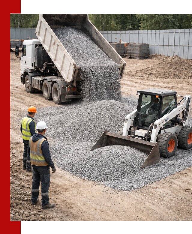 Доставка и продажа гранитного щебня фракции 0-5 в Ижевске