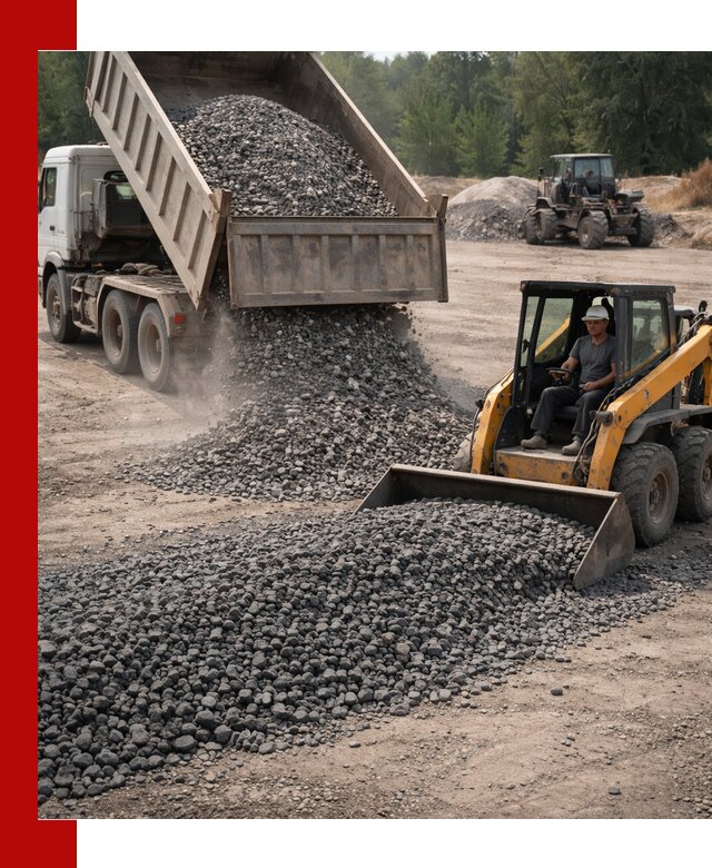 Гранитный щебень фракция 40-70 с доставкой в Ижевске