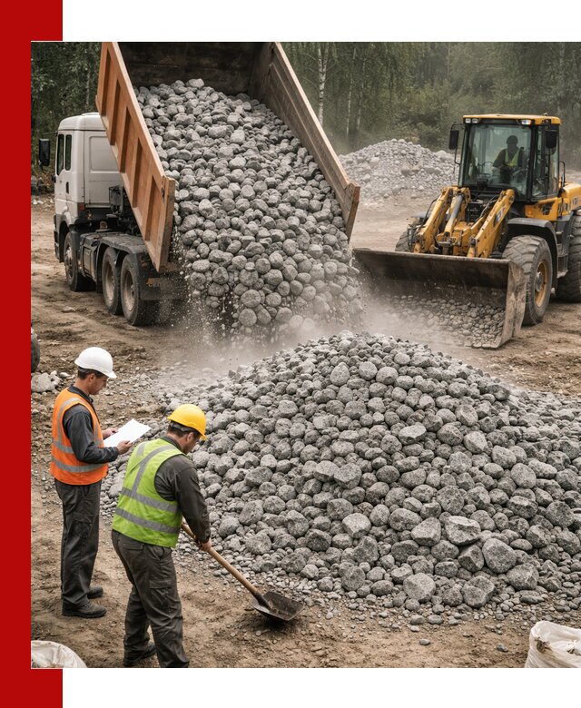 Гранитный щебень фракция 70-150 доставка в Ижевске