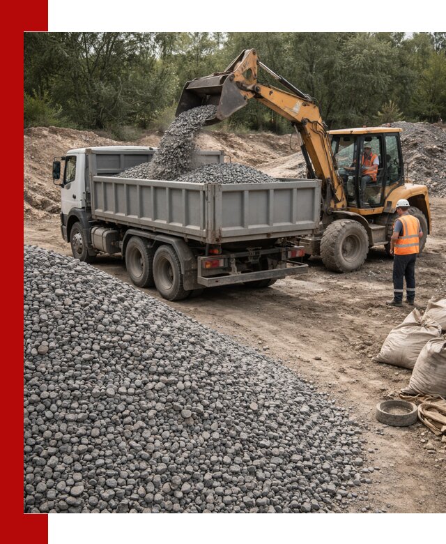 Доставка гравийного щебня в Ижевске оптом и в розницу