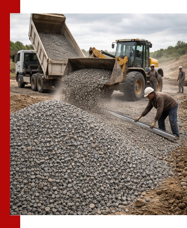 Гравийный щебень фракция 5-20 с доставкой в Ижевске