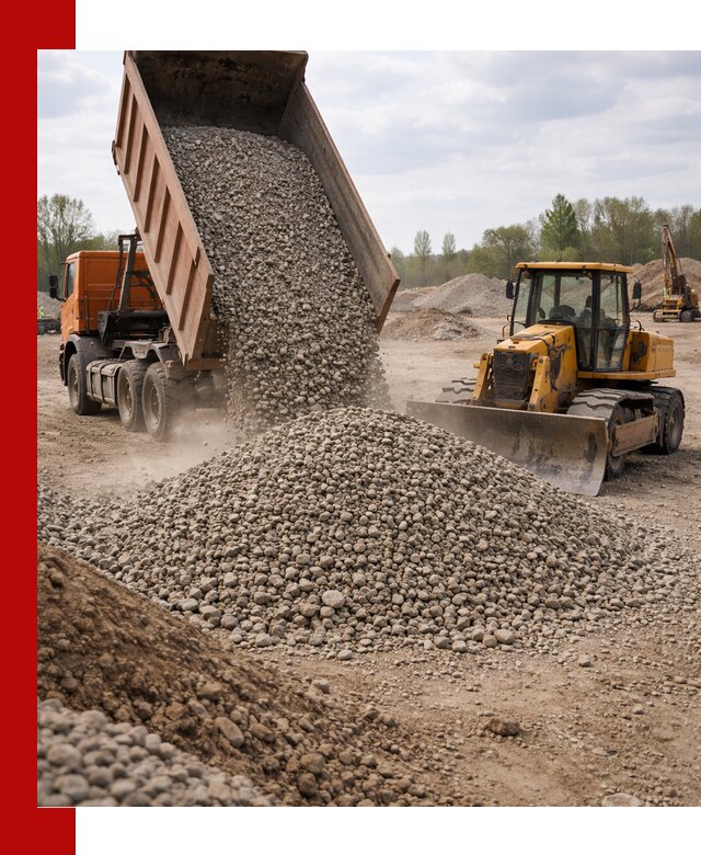 Доставка гравийного щебня фракции 40-70 в Ижевске