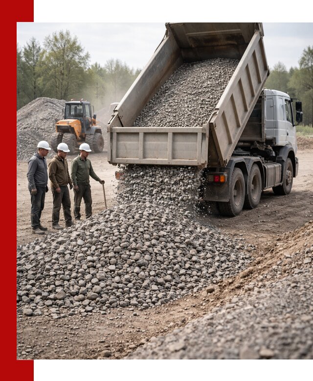 Доставка гравийного щебня фракции 70-120 в Ижевске