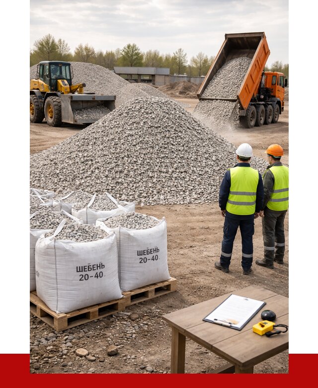 Известняковый щебень 20-40 в Ижевске от 2181 р. ПРОНЕРУДЖвс