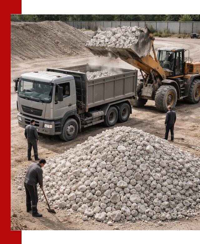 Известняковый щебень фракция 70–150 с доставкой в Ижевске