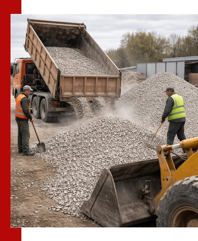 Доломитовый щебень фракции 5-20 с доставкой в Ижевске