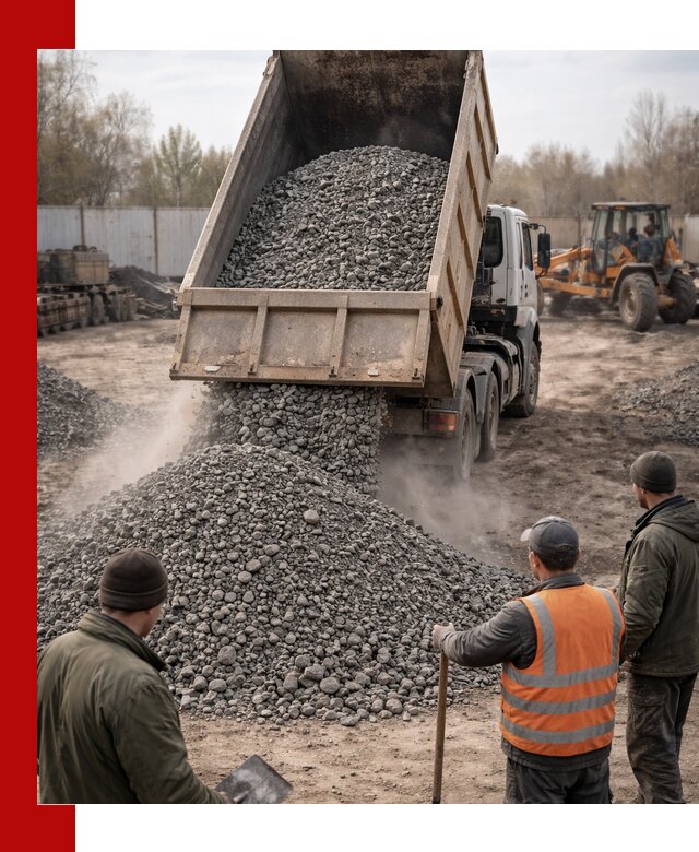 Доставка шлакового щебня в удобные сроки по выгодной цене в Ижевске