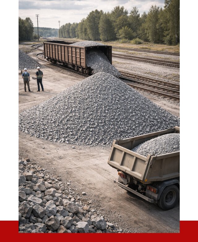 Железнодорожный щебень 20-60 в Ижевске от 1766 р. | ПРОНЕРУДЖвс