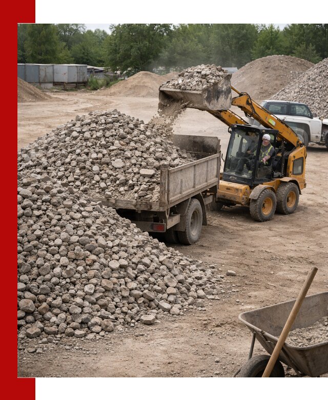 Доставка вторичного щебня в Ижевске для строительных работ