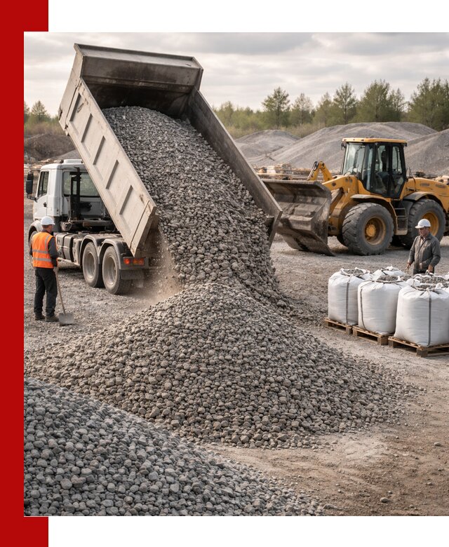Бетонный щебень фракция 5–20 с доставкой в Ижевске