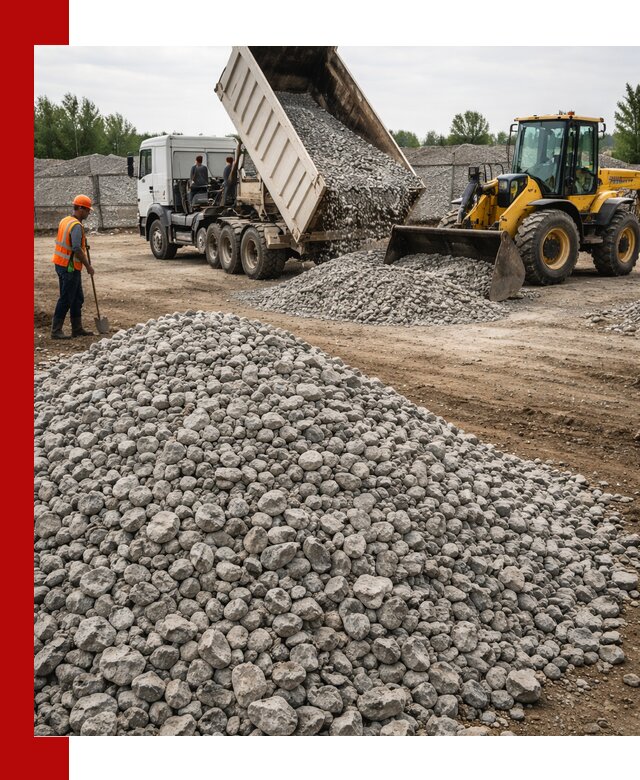 Доставка бетонного щебня фракции 40-70 в Ижевске