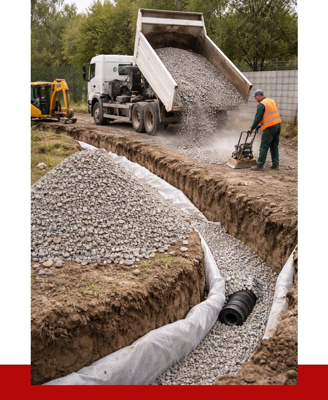 Щебень для дренажа в Ижевске от 1922 р., ПРОНЕРУДЖвс доставка