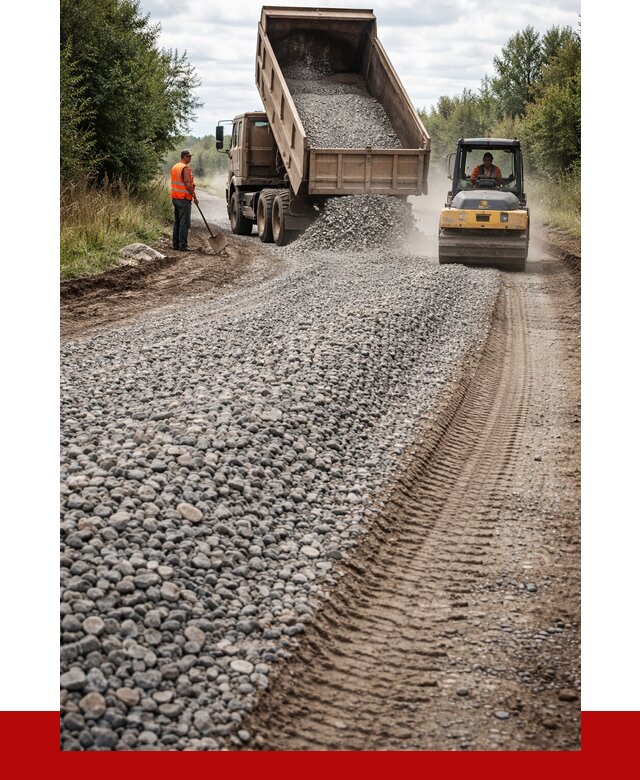 Щебень для отсыпки дороги в Ижевске от 2804 р. ПРОНЕРУДЖвс