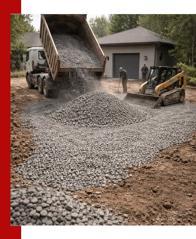 Щебень для парковки в Ижевске: доставка и укладка качественного материала
