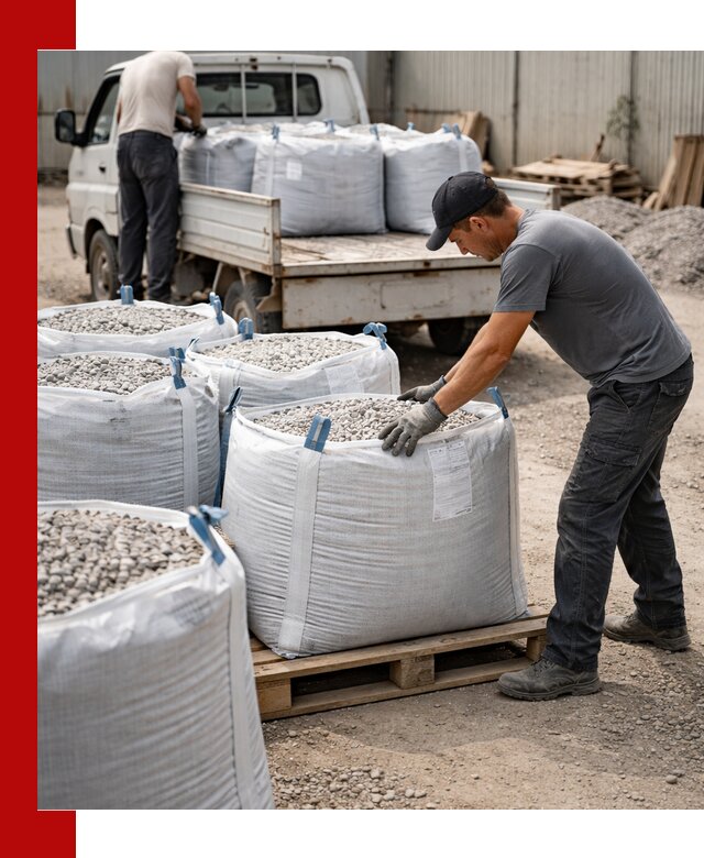 Доставка щебня в мешках по выгодным ценам в Ижевске