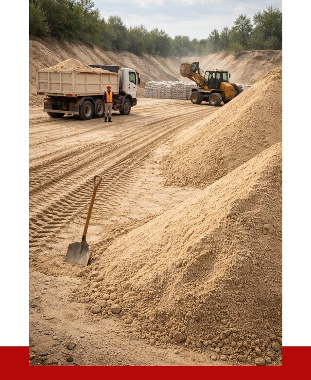 Карьерный песок мелкозернистый в Ижевске от 9348 р. | ПРОНЕРУДЖвс