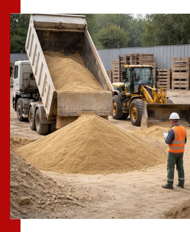 Доставка карьерного мелкозернистого песка в Ижевске