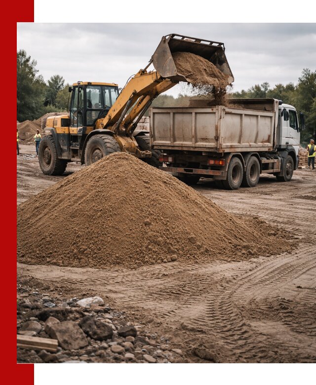 Доставка речного песка навалом в Ижевске быстро и выгодно