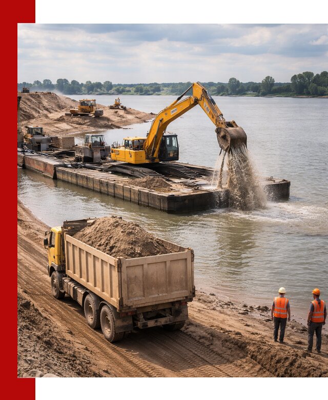 Намывной песок с доставкой в Ижевске оптом и в розницу