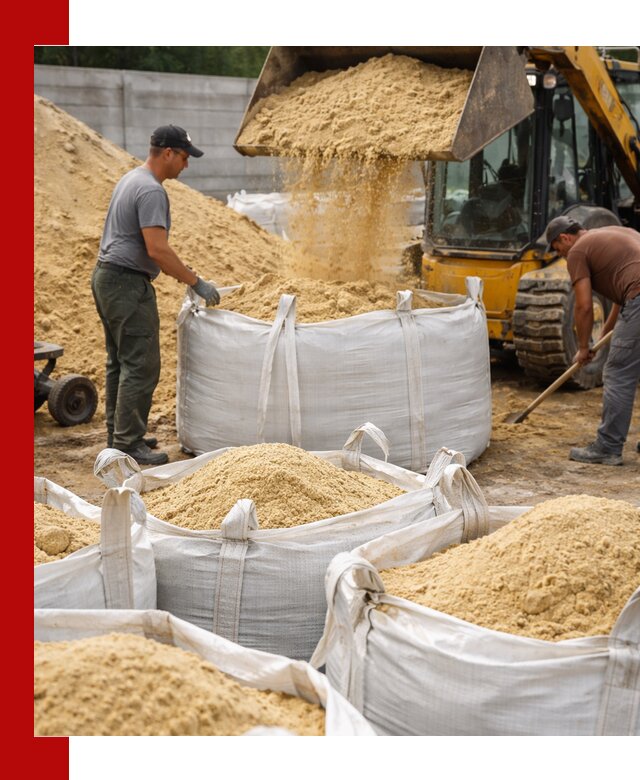 Поставка качественного песка для кладки в Ижевске