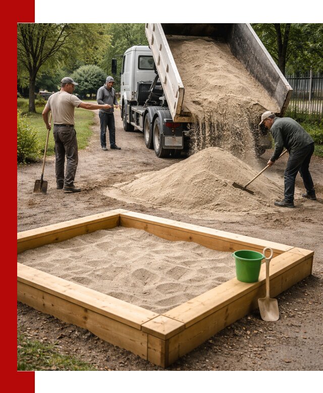 Песок для песочницы с доставкой в Ижевске недорого и чистый