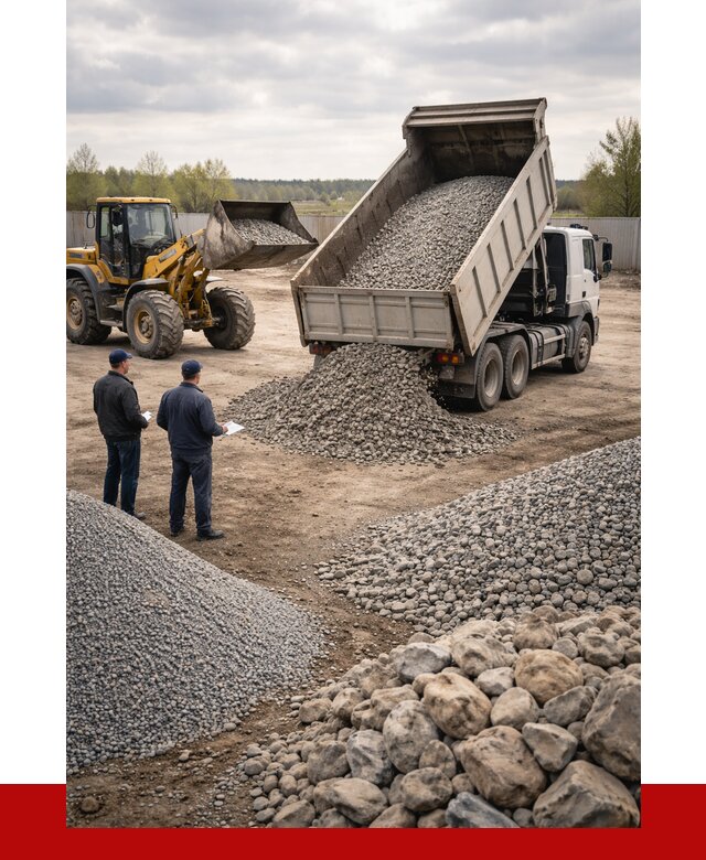 Гравий и камень с доставкой в Ижевске от 4363 р. - ПРОНЕРУДЖвс