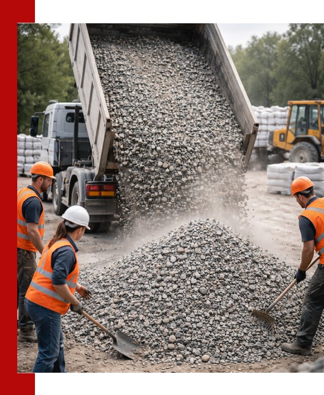 Доставка гравия и камня в Ижевске оптом и в розницу