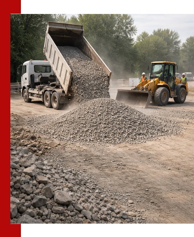 Гравий фракция 5–20 доставка в Ижевске оптом и в розницу