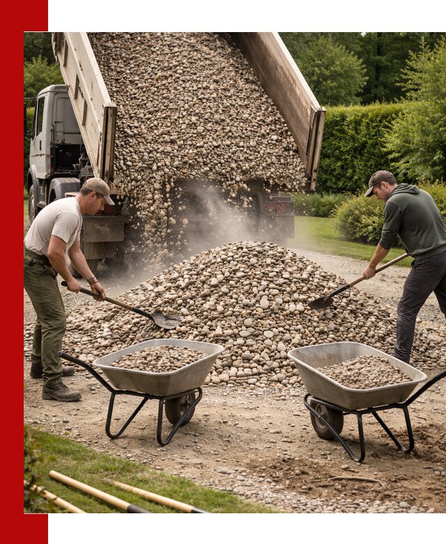 Доставка и продажа декоративной гальки в Ижевске