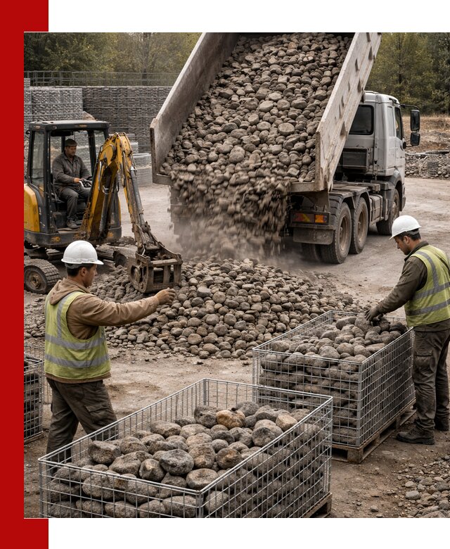 Камень для габионов фракция 100–201 в Ижевске