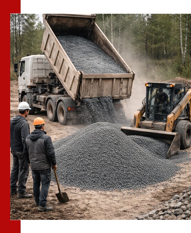 Гранитный отсев 0-5 с доставкой и разгрузкой в Ижевске