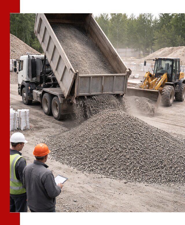 Доставка и продажа гранитного отсева 0-10 в Ижевске