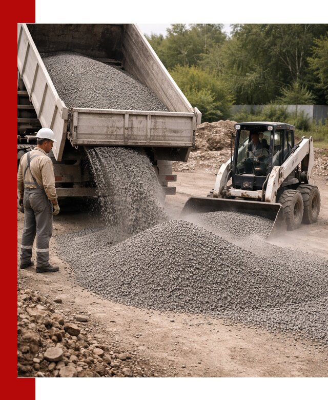 Доставка гравийного отсева 0-5 в Ижевске оптом и в розницу