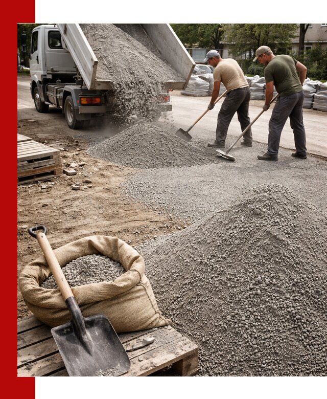 Отсев для тротуарной плитки в Ижевске — доставка и укладка