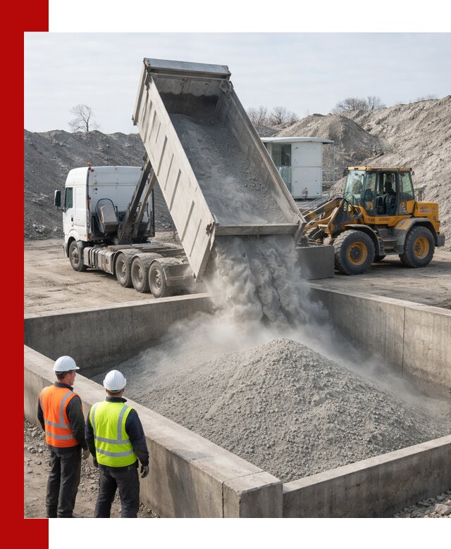 Доставка цемента навалом в Ижевске крупными партиями