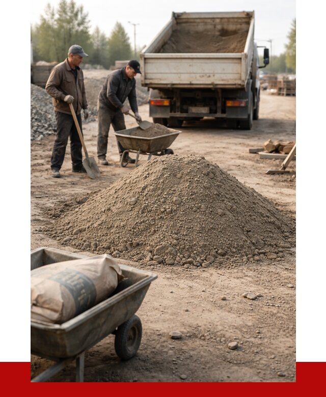 Цементно-песчаная смесь М150 в Ижевске от 4882 р. | ПРОНЕРУДЖвс