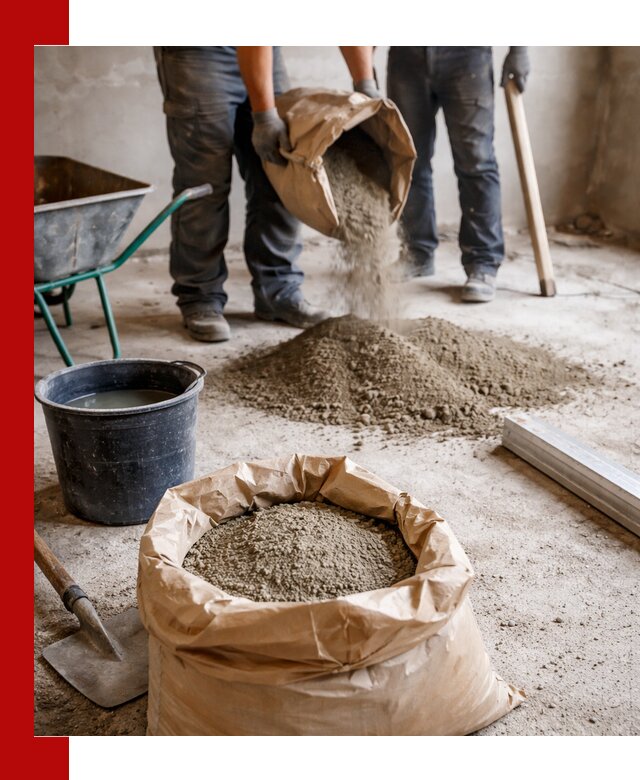 Доставка сухой смеси для стяжки в Ижевске