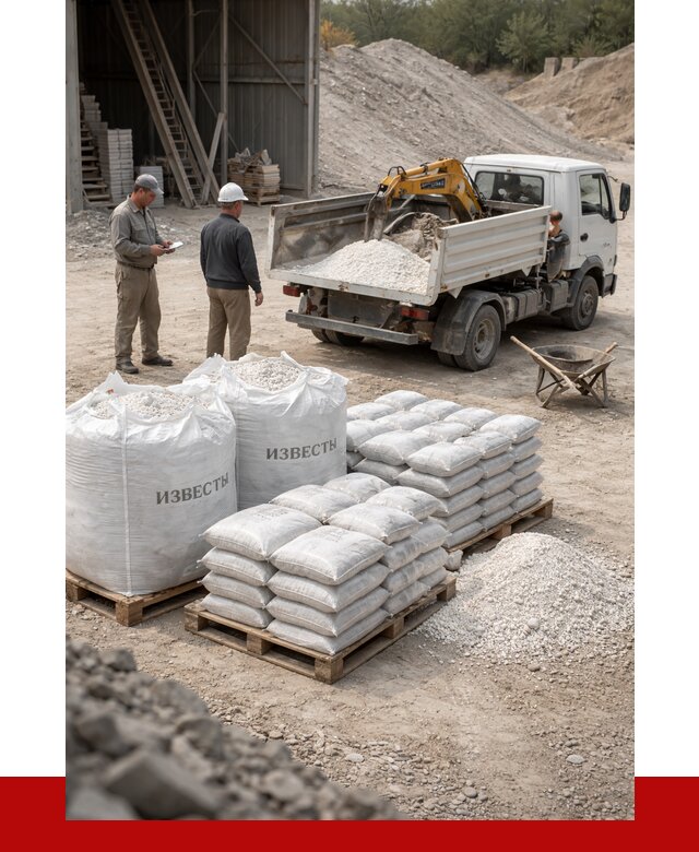 Известь строительная в Ижевске с доставкой от 4363 р. | ПРОНЕРУДЖвс