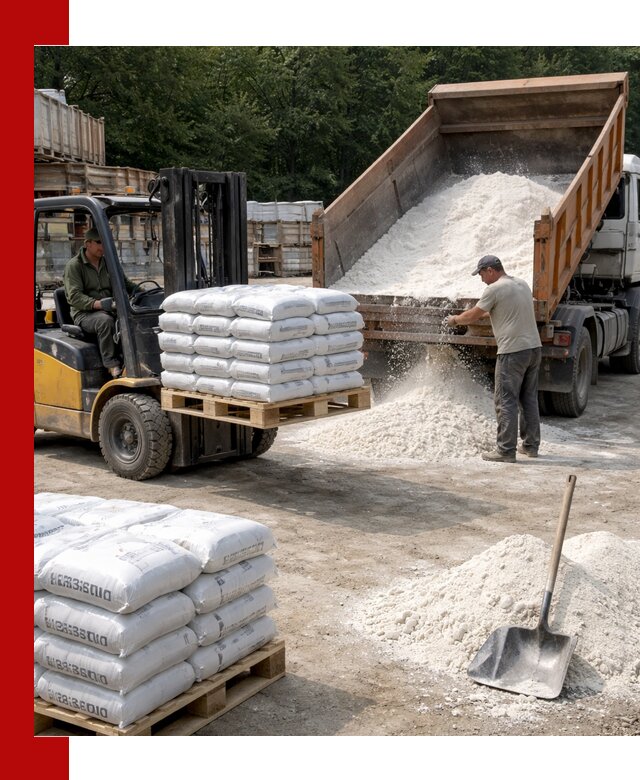 Доставка строительной извести оптом и в розницу в Ижевске