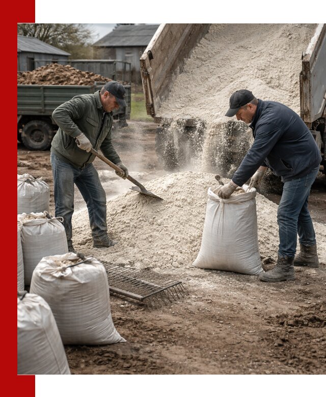 Доставка извести пушонки в Ижевске оптом и мелким оптом