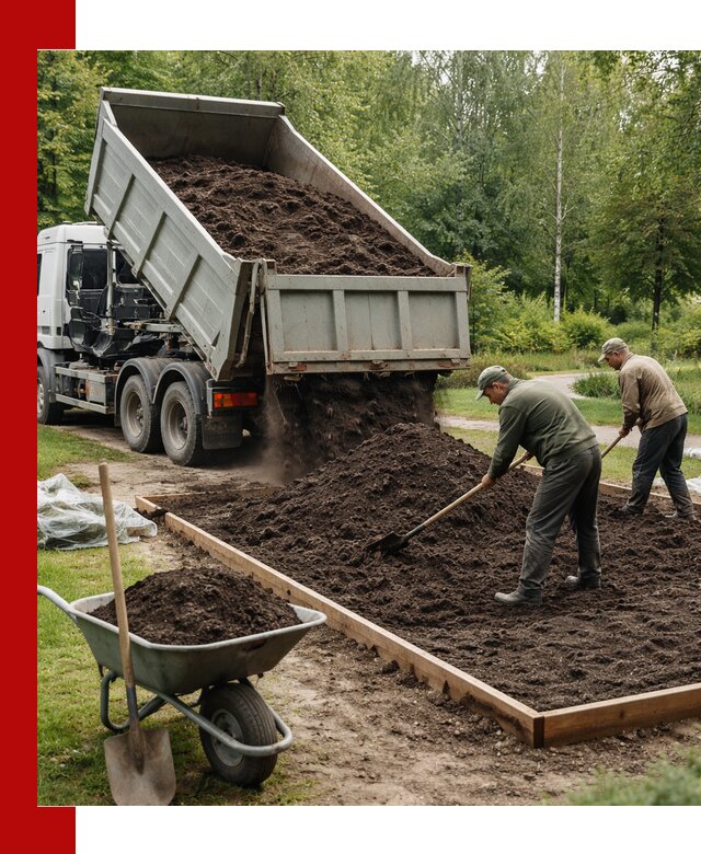 Доставка грунта для озеленения и благоустройства в Ижевске