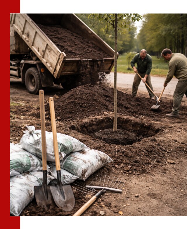 Грунт для посадки деревьев в Ижевске — доставка и подготовка почвы
