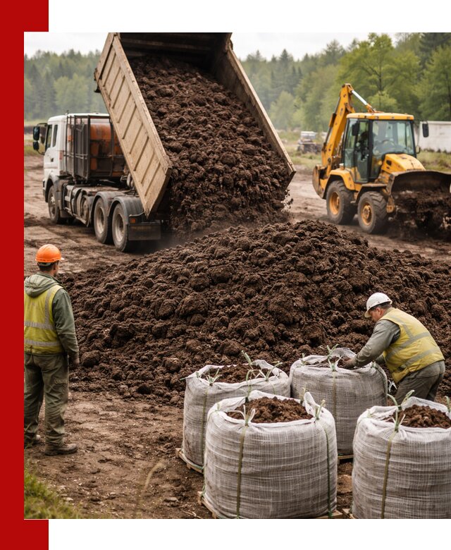 Доставка нейтрального торфа в Ижевске оптом и в розницу