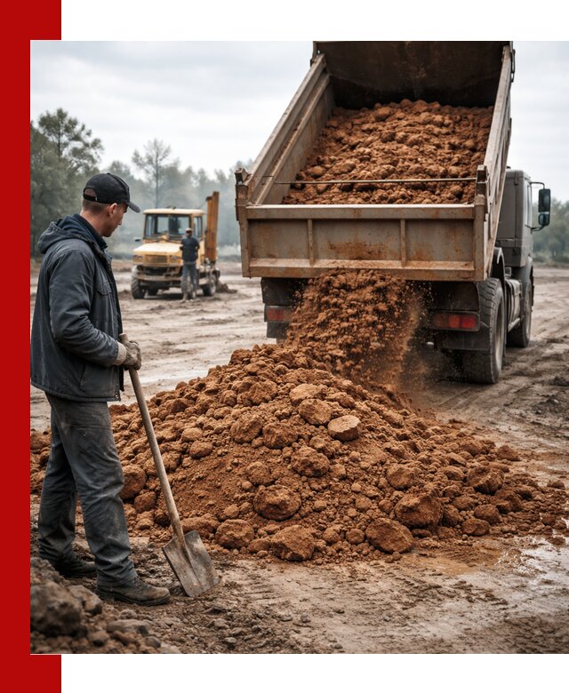 Глина для засыпки в Ижевске с доставкой самосвалами