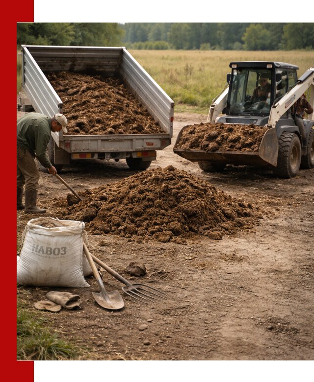 Доставка конского навоза в Ижевске с разгрузкой и доставкой на объект