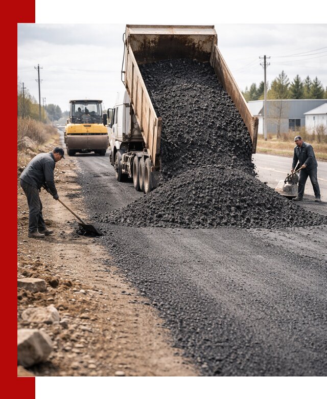 Асфальтовая крошка для дорог в Ижевске — поставка и доставка