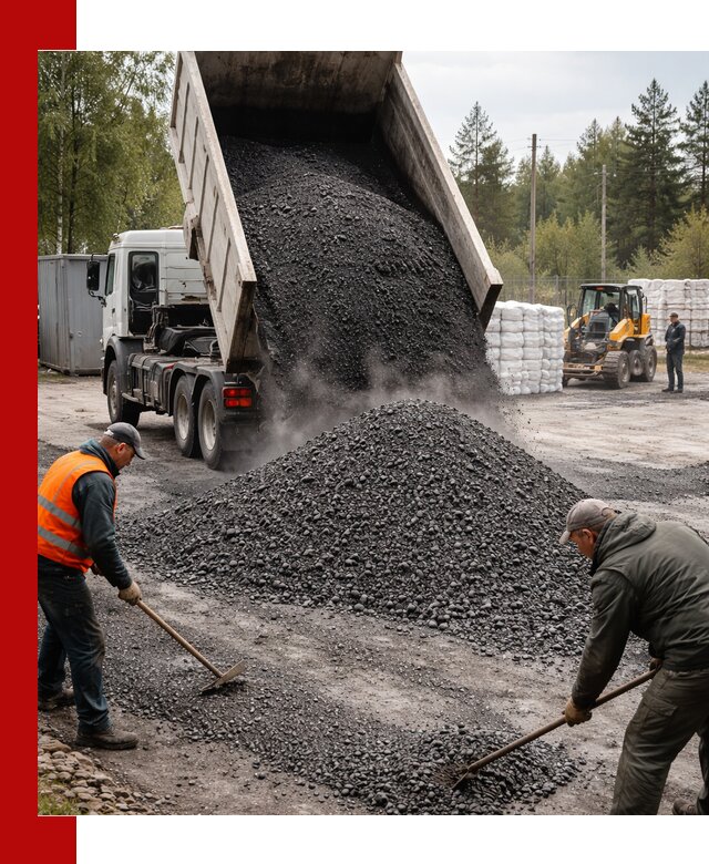 Доставка и продажа асфальтного гранулята в Ижевске