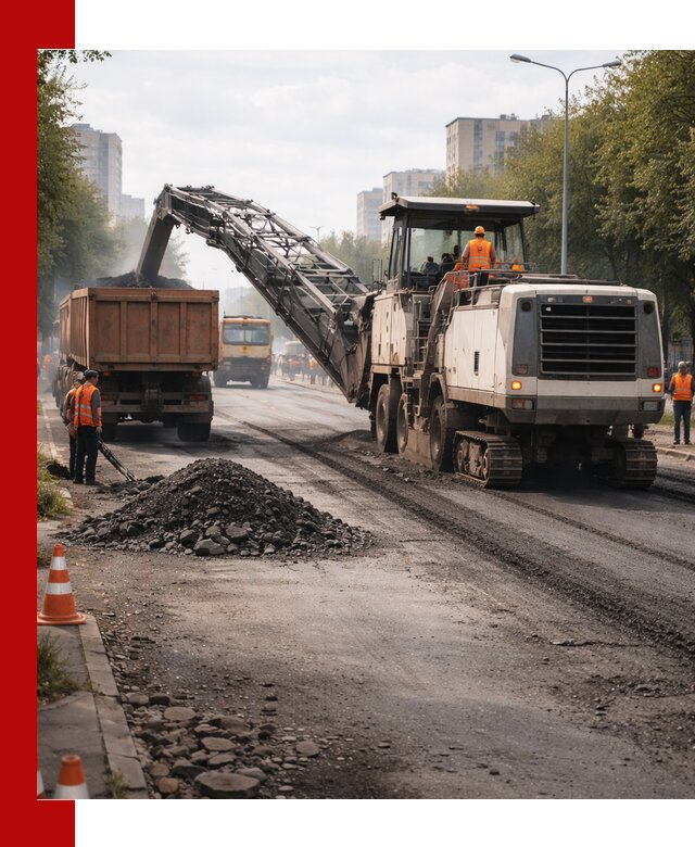Фрезерованный асфальт в Ижевске — удаление и вывоз старого покрытия
