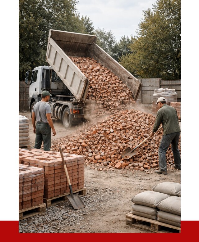 Бой кирпича в Ижевске с доставкой от 4363 руб/куб | ПРОНЕРУДЖвс